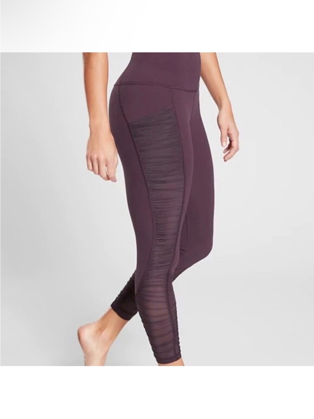 Athleta Salutation Stash Ruched Mesh Tight NWT